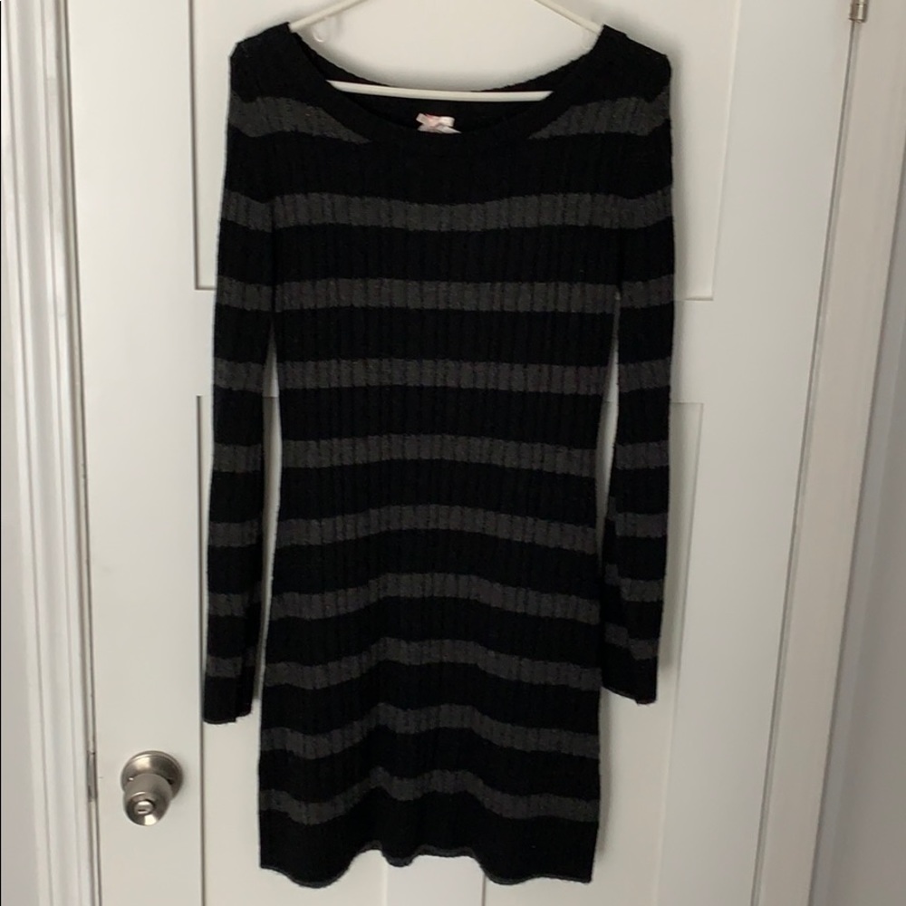 Striped sweater dress